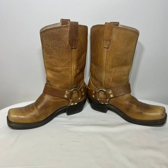 Durango Boots RD592 Western Cowboy Brown Leather Riding Harness Mid Calf 7M - Picture 2 of 9